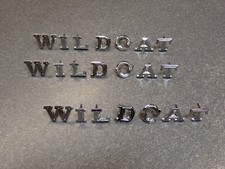 1966 Buick Wildcat Quarter Trunk Letters Wildcat Emblem Logo 66 Complete Set