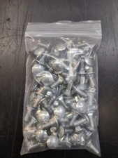1/4-20 x 1/2" Carriage Bolts 307 Grade A Zinc Plated - Package of 100