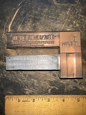 Printing Block ( RALEIGH, The All Steel Bicycle ) H. Osgood Distributor