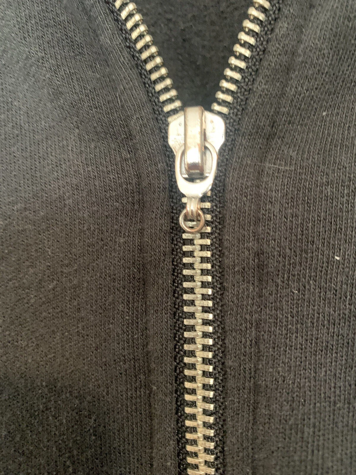UNDERCOVER Victorias Secret giacca paillettes piccola full zip nera felpa con cappuccio VS Loves NEW YORK