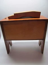 VINTAGE SHOE SHINE RESTING BOX VALET SHOE SHINE WOOD BOX KIT Brushes HANDCRAFTED