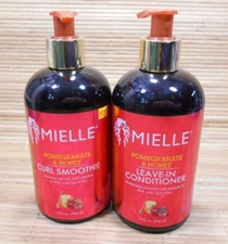 Mielle Organics Pomegranate& Honey Curl Smoothie & Leave-In Conditioner, 12oz Ea