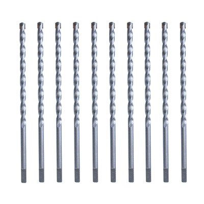 Drillforce 10PCS 5/32''x4-1/2'' Carbide Tipped Concrete Masonry Screw Drill Bits
