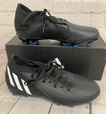 Adidas GW2360 Predator Edge.3 FG Youth Soccer Cleats Core Black White Red US 4