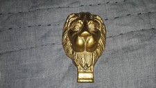 Aldon Solid Brass Lion Head Face Door Knocker Missing the Knocker Swinging Part