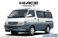 Aoshima 1/24 Scale Toyota KZH100G Hiace Super Custom G 1999 Plastic Model Kit