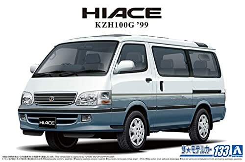 Aoshima 1/24 Scale Toyota KZH100G Hiace Super Custom G 1999 Plastic Model Kit-image