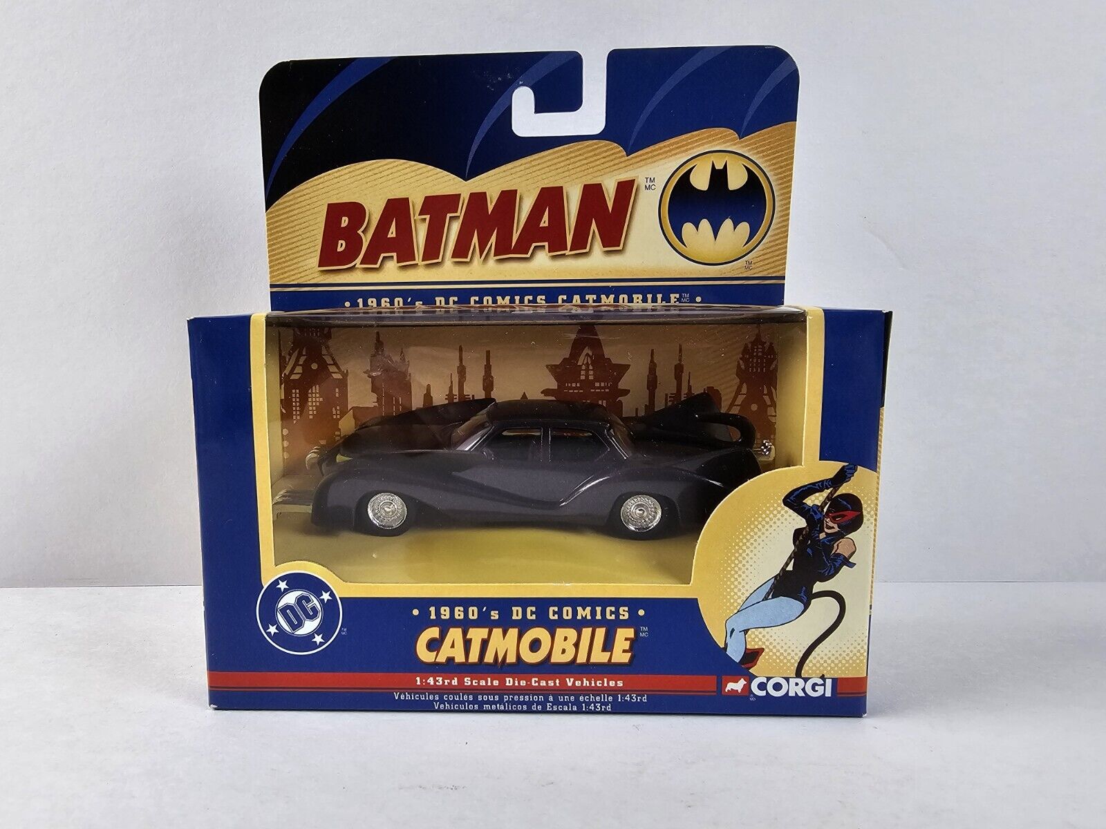 2005 Corgi Catmobile 1960’s Batman DC CMBU1 1/43 Catwoman Die Cast Car - New