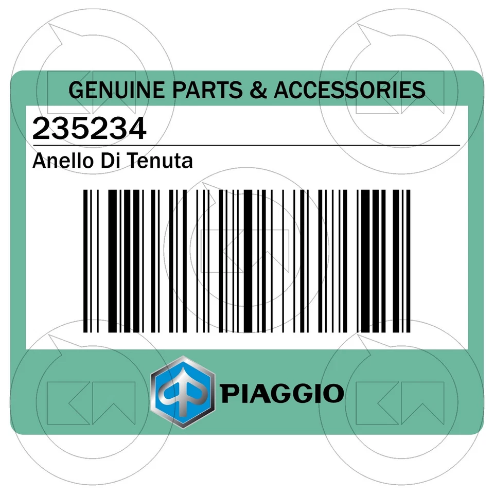 KIT FASCE ELASTICHE Ø57,8 x 2mm PISTONE CILINDRO ORIGINALE PIAGGIO VESPA PX 150 - Immagine 2 di 3