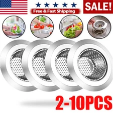 4.5" Kitchen Bathroom Sink Strainer Stainless Steel Filter Drain Strainer