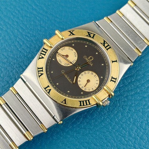 Omega Constellation Manhattan Day Date 3961069 Black Dial Steel / 18k Gold 34mm - Picture 2 of 15