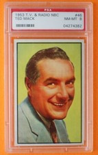 1953 Bowman TV and Radio Stars  NBC  #46 Ted Mack PSA 8