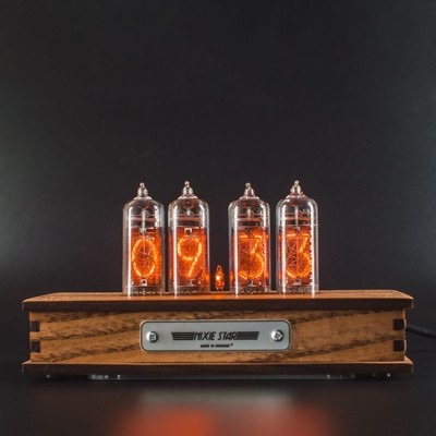 Nixie Star Authentic Nixie Tube Clock Bundle with Spare Nixie Tube
