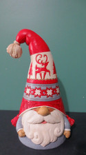 ENESCO / JIM SHORE - New Nordic Noel GNOME Figurine - 8 1/2" T - COZY WINTER