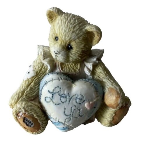 Love Ya Cherished Teddies Mini Figurine Enesco 1993 Priscilla Hillman 916382 - Picture 1 of 8