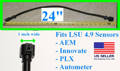 #ad 2FT 24in LSU4.9 for Bosch AEM WBO2 Wideband O2 Sensor Extension Harness LSU 4.9 $22.49