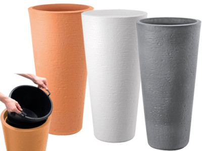 GDM TIRSO PLUS VASE AUS HARZ Ø 40x78h