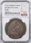 1772A GERMANY BAVARIA DAV-1954A TALER NGC VF 25