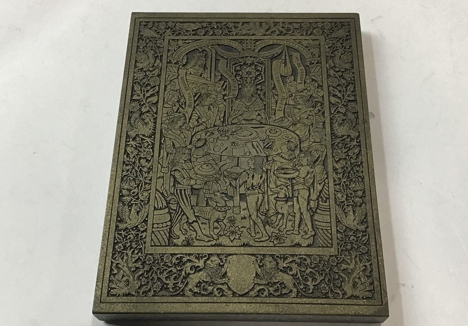 Vintage Brass Rubbing Plate King Arthur/The Round Table Canterbury