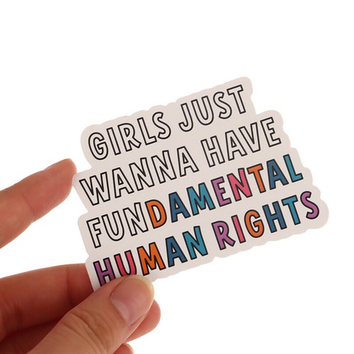 Empowerment & Reproductive Rights Weatherproof Vinyl Sticker Feminist & Roe - Afbeelding 5 van 10