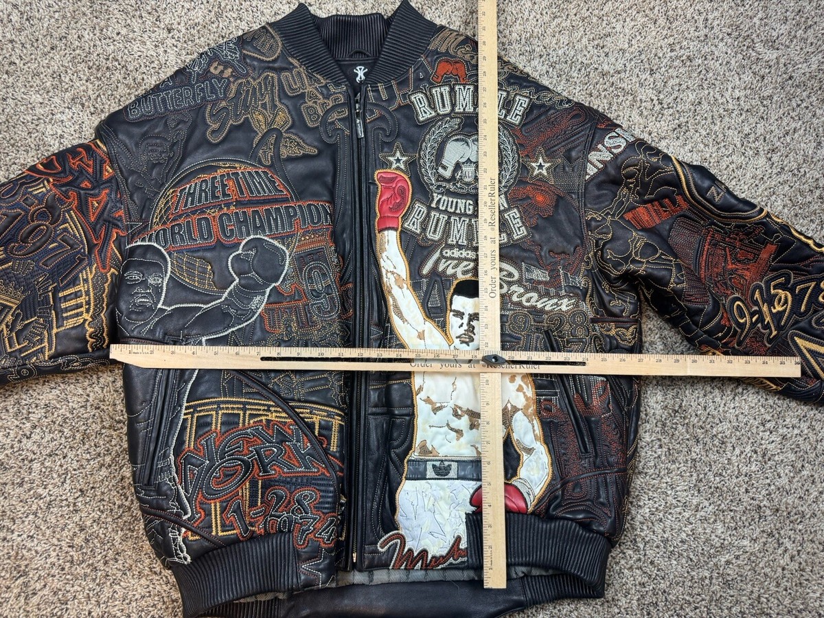 Adidas Al Wissam Muhammad Ali Leather Jacket The GOAT Black