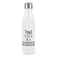 Trust Me I'm A Stepson Doppelwand Wasserflasche Lustiger Witz Best Toll Familie