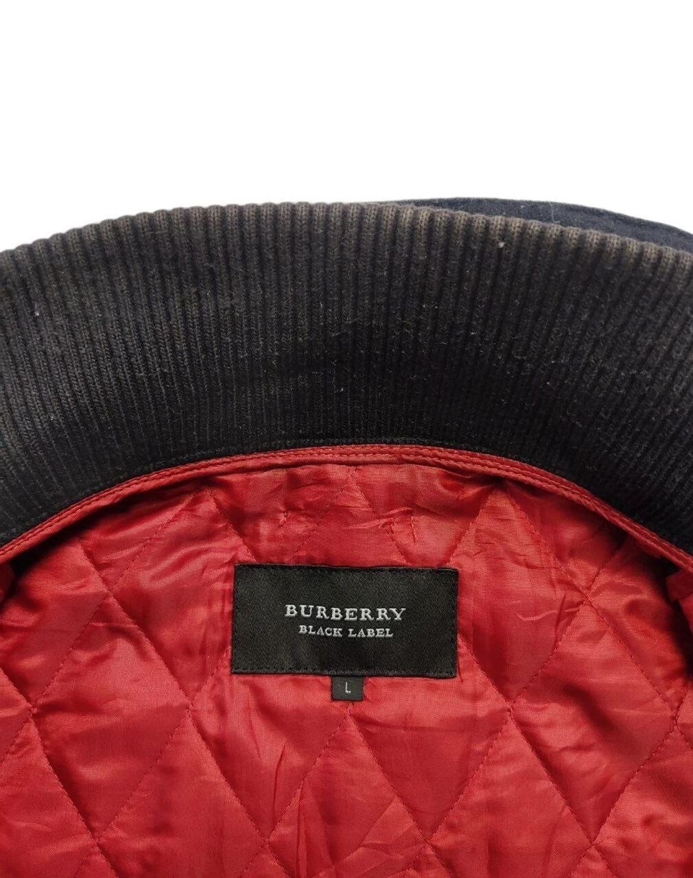 Authentic BURBERRY BLACK LABEL Solid - Black Poly… - image 5