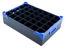 Catering and Events Storage Box - Tea Light Tray - 35 Cells - H120xD65mm