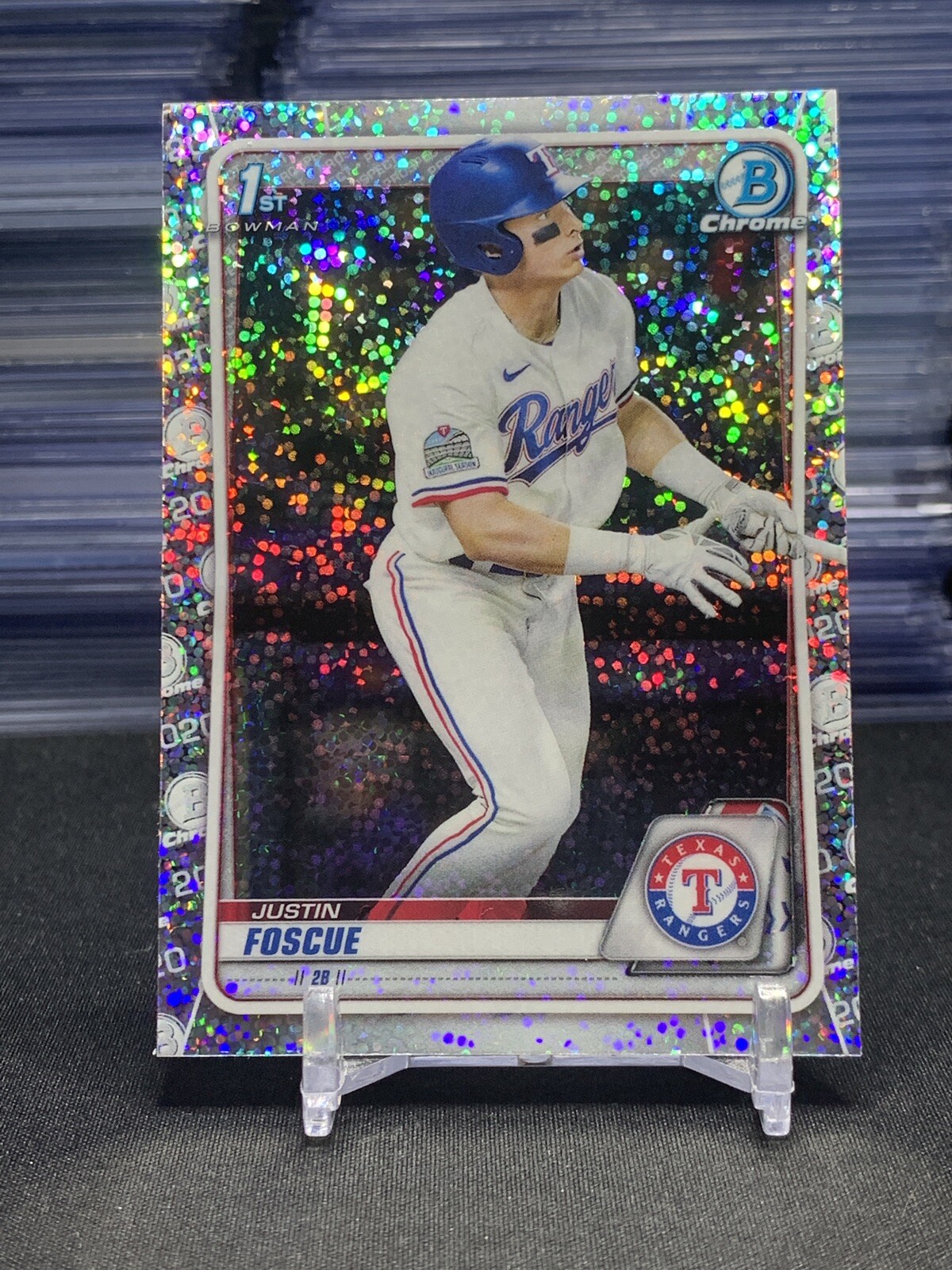 2020 Bowman Draft Chrome Justin Foscue Sparkle Refractor #BD-124