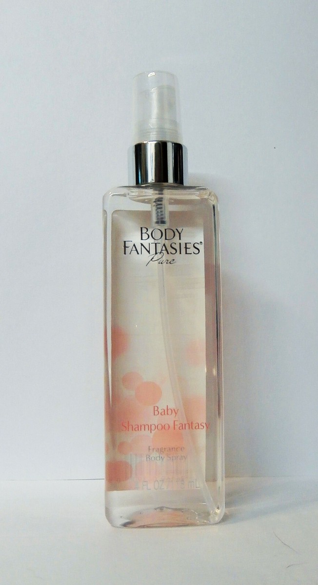 Body Fantasies Pure Baby Shampoo Fantasy fragrance body spray 4oz