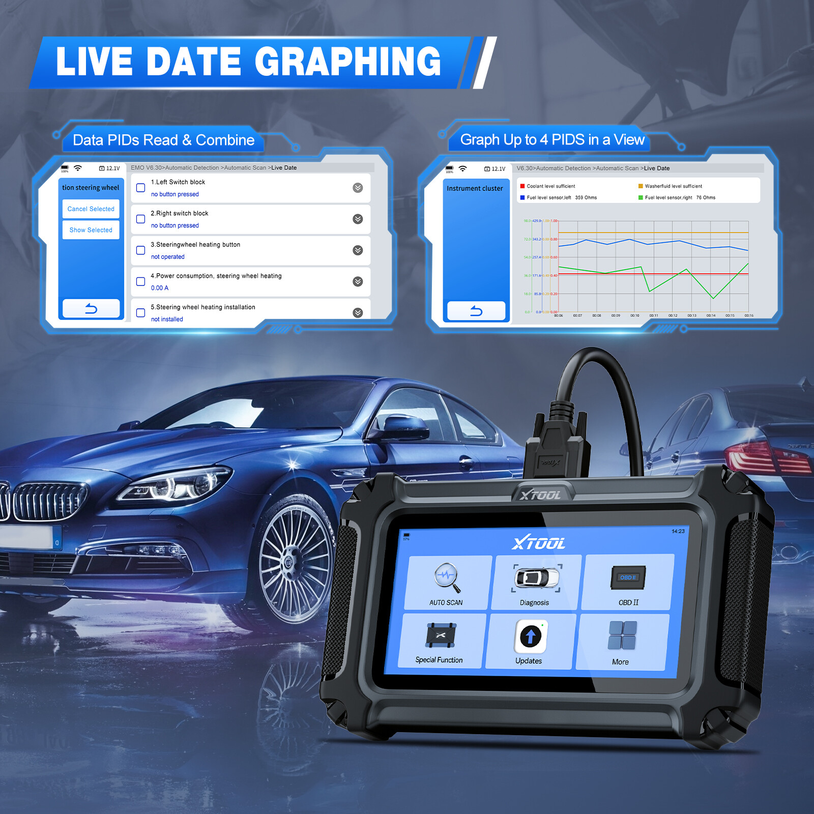 XTOOL IP500 For BMW For Mini OBD2 Scanner Full System Diagnostic ECU Coding Tool