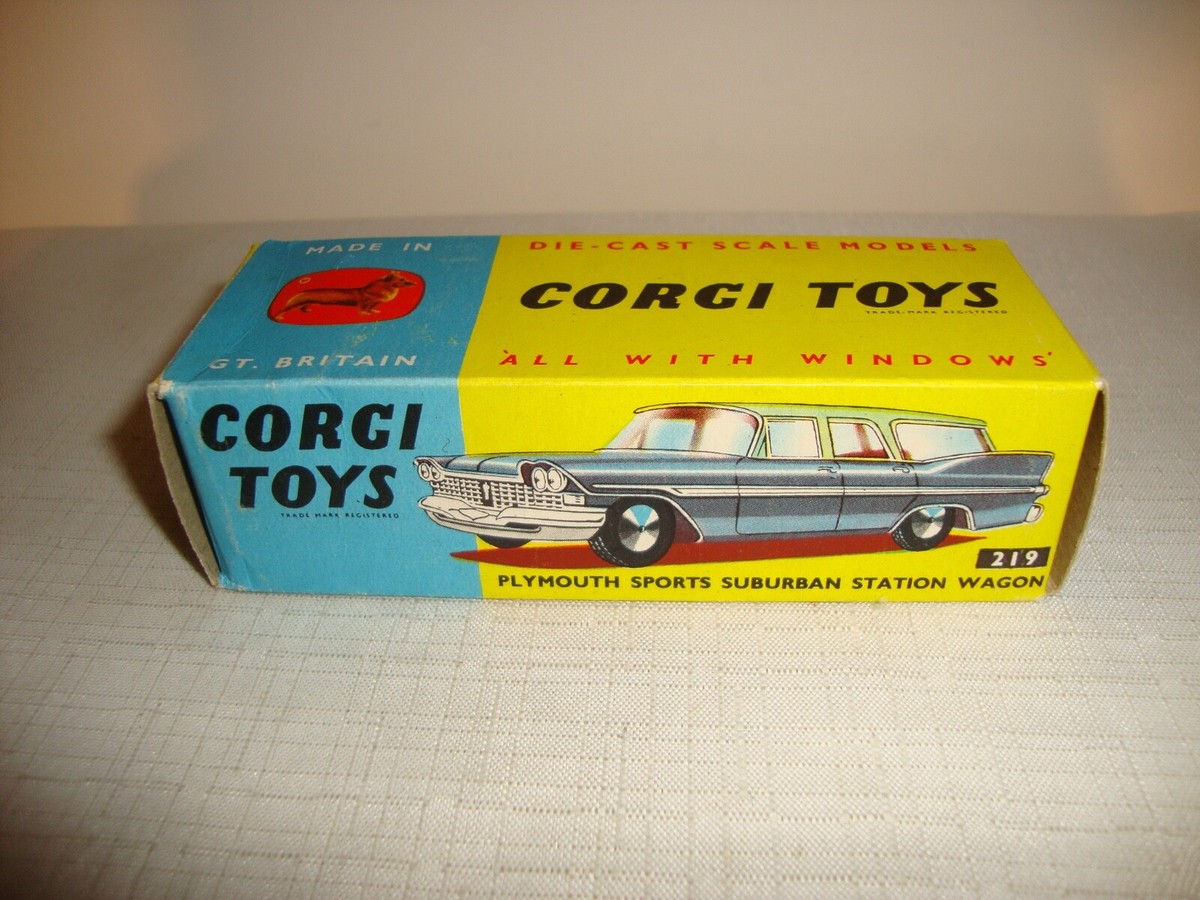 ミニカー CORGI TOYS 219 PLYMOUTH SPORTS SUBURBAN Corgi Toys 219 Plymouth Sports Suburban 1:43 Good | eBay