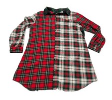 Lauren Ralph Lauren Women s Christmas Plaid Flannel Nightgown Medium Logo
