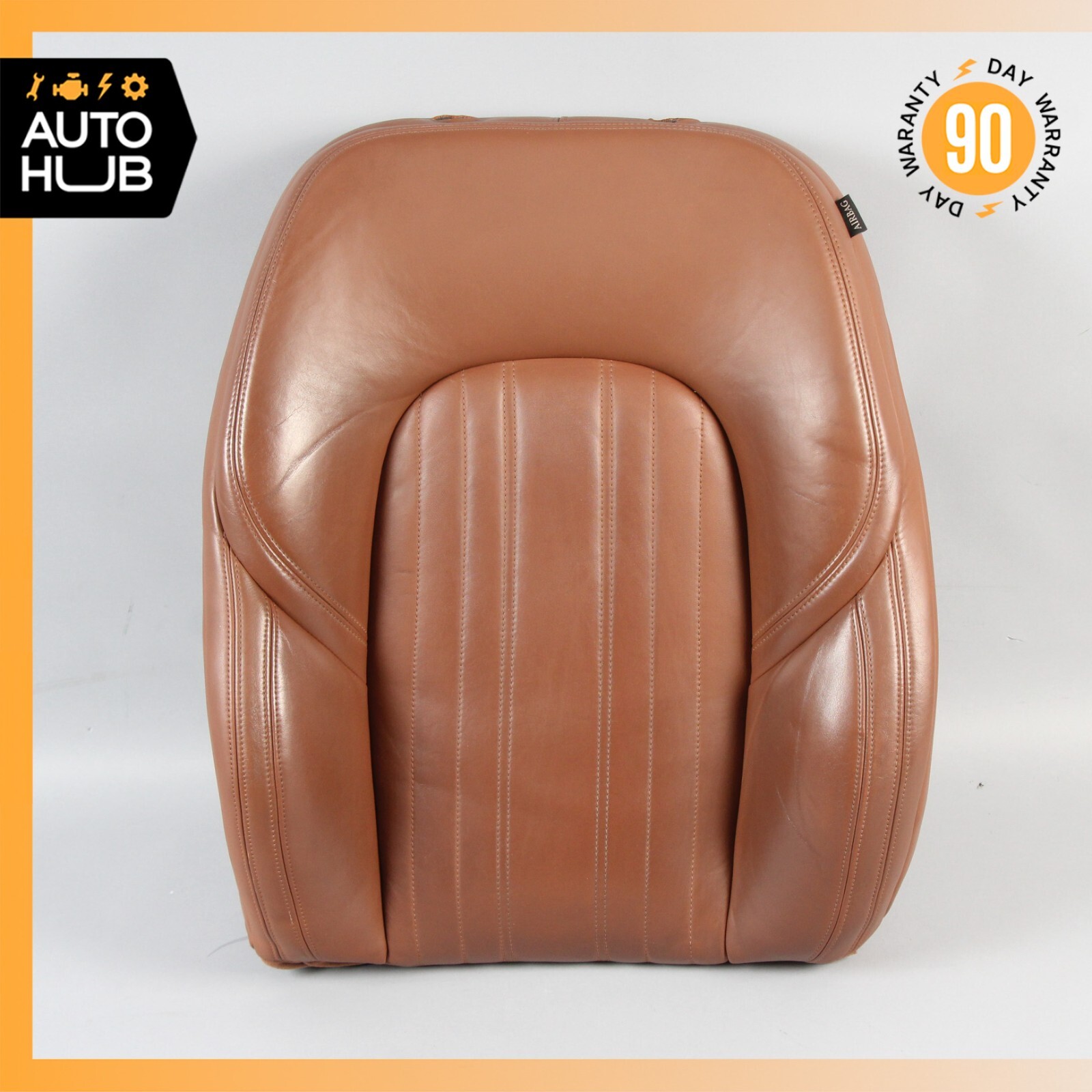 14-17 Maserati Ghibli M157 Front Left Top Upper Seat Cushion Brown OEM 51k