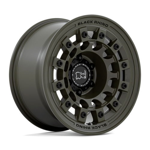 BLACK RHINO GREEN WHEELS 17X8 FITS JEEP WRANGLER GRAND CHEROKEE