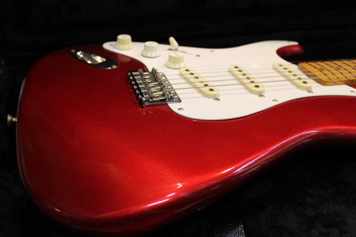 USED Fender Japan Stratocaster ST57 Candy Apple Red Left-Handed