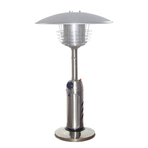 11,000 BTU Portable Stainless Steel Propane Tabletop Patio Heater with Screen - Picture 2 of 7