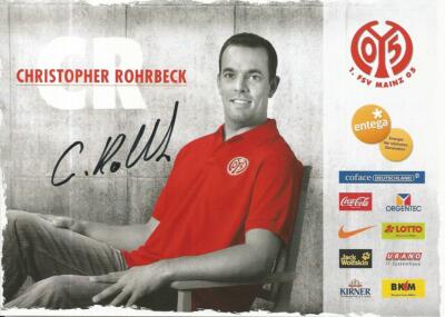 Christopher Rohrbeck - FSV Mainz 05 - Saison 2009/2010 - Autogrammkarte
