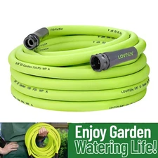 Premium 50/100FT 5/8' Rubber Garden Hose,Heavy Duty,Durable,Car Wash