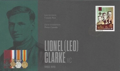 🍁Canada   #3308a   "LIONEL LEO  CLARKE  VC."   Brand New  2021  First Day Cover