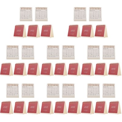  8 Pack Mini Tischkalender Desktop-Kalender Kreativer Papierkalender Büro