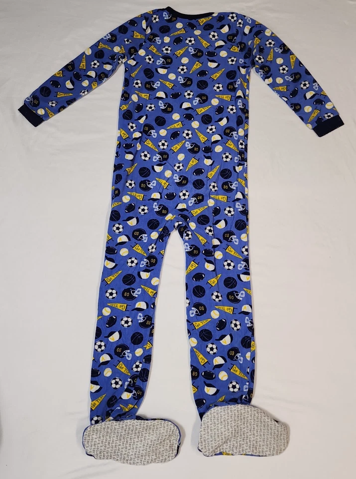 Carter's Boy Blue Sports Go Team! Acogedores pijamas de lana con cremallera completa manga larga 8 Foto 4 de 4