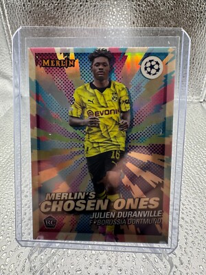 Julien Duranville 2023-24 TOPPS UEFA MERLIN CHOSEN ONES REFRACTOR