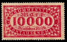 1920's Germany Fiscal Revenue Weimar Republic 10,000 M Income Tax🔥MNG VF