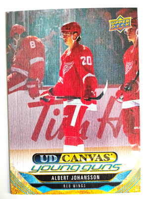 24 25 UPPER DECK YOUNG GUNS UD CANVAS ALBERT JOHANSSON C214