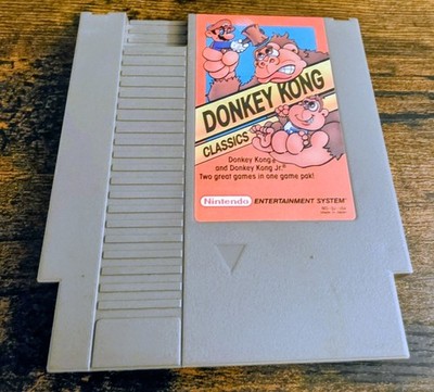 Donkey Kong Classics NES Tested And Working Great EXCELLENT Free Shipping.