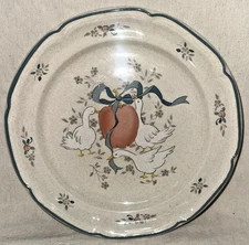 Vintage International Marmalade Dinner Plate – 10 3/4" – Geese & Heart Design