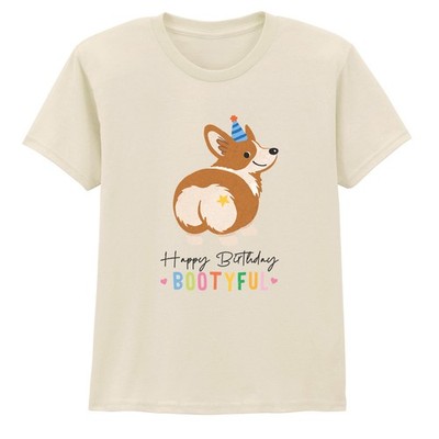 Happy Birthday BOOTYFUL Jungen Mädchen Kinder T-Shirt Corgi Geburtstag Geschenk für Kinder