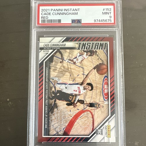 Panini 2021-22 Instant Cade Cunningham RC Red #152 /99 Auto PSA 9 97445675