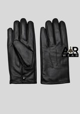 Black Leather Gloves